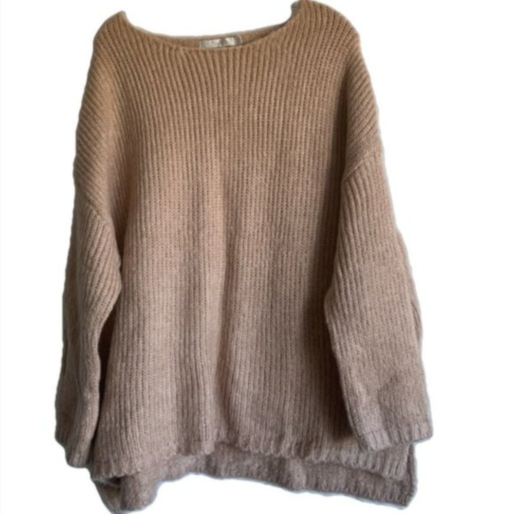 Simons Twik Beige Chunky Knit Sweater